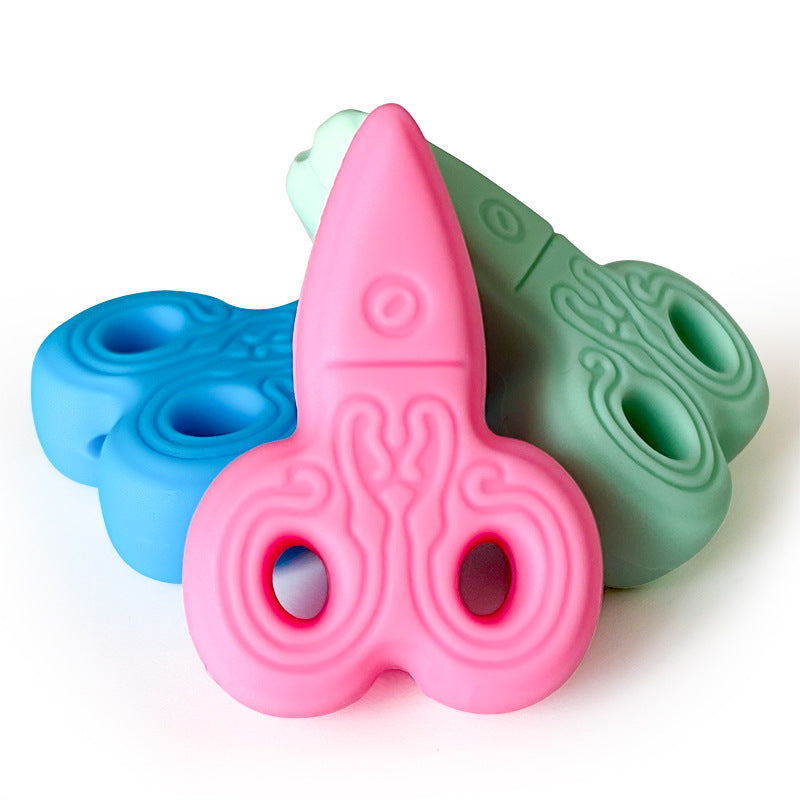 Wholesale 10PCS Creative Scissors DIY Silicone Beads